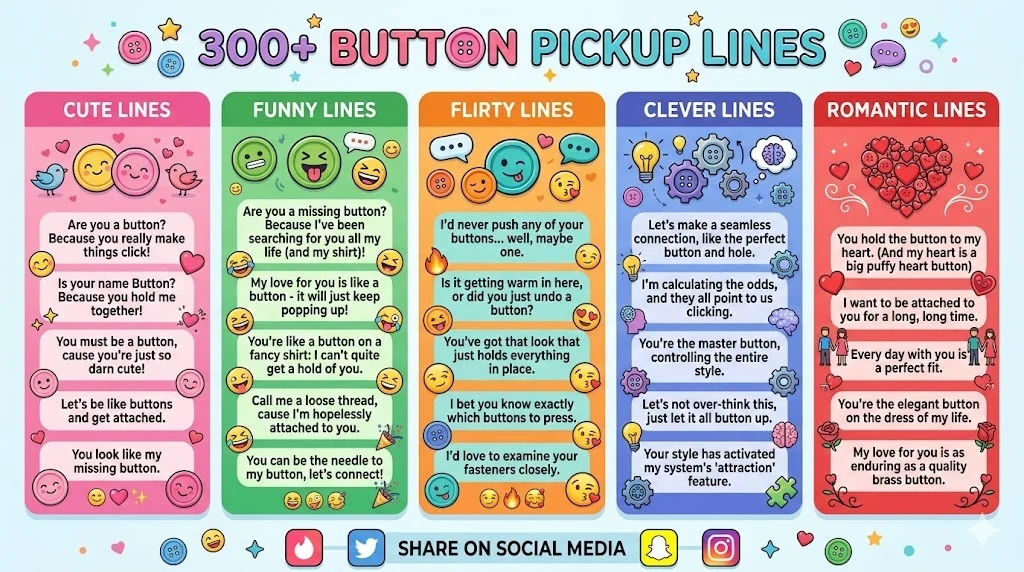 Button Pickup Lines