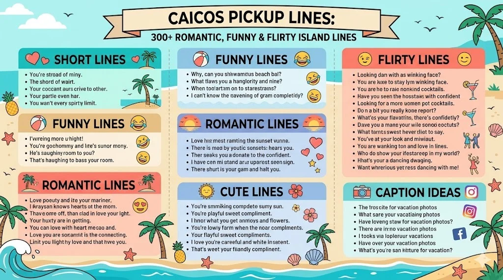 Caicos Pickup Lines