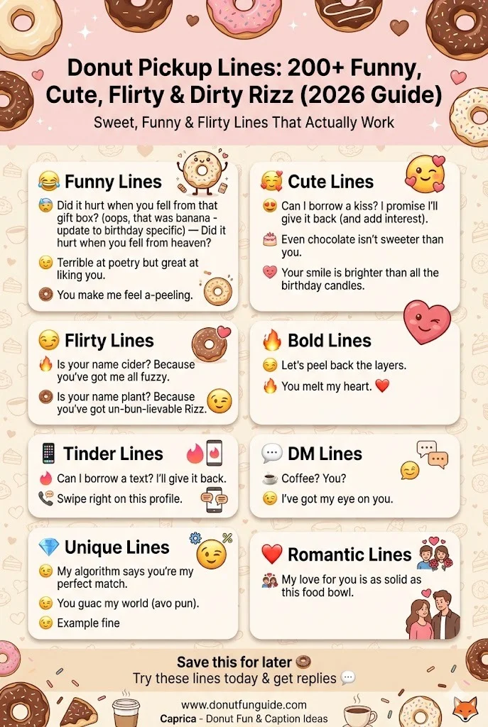 Donut Pickup Lines