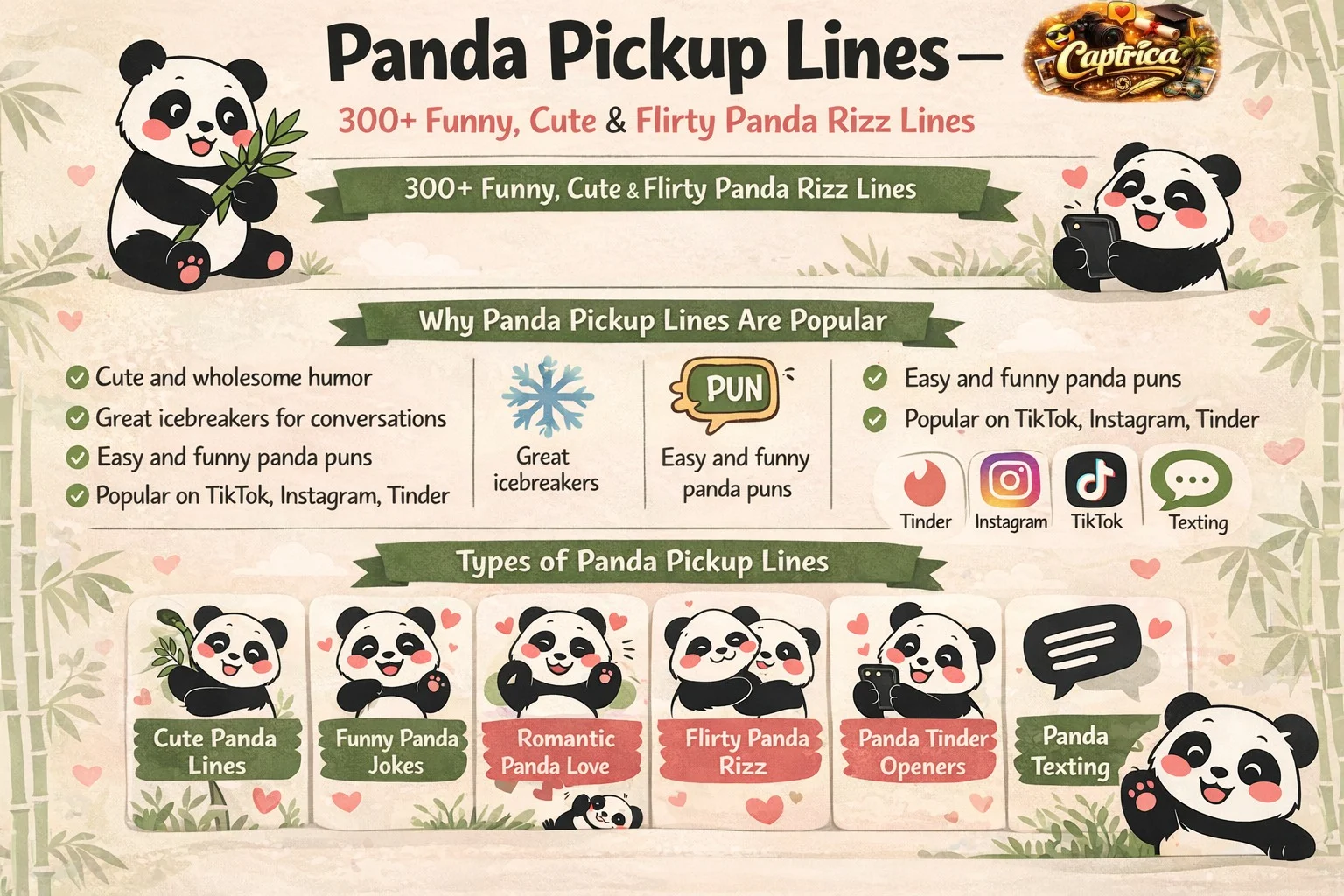 Panda Pickup Lines
