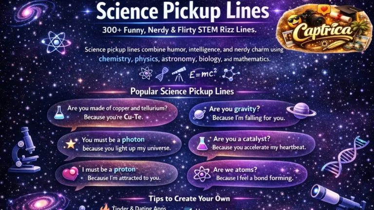 Science Pickup Lines