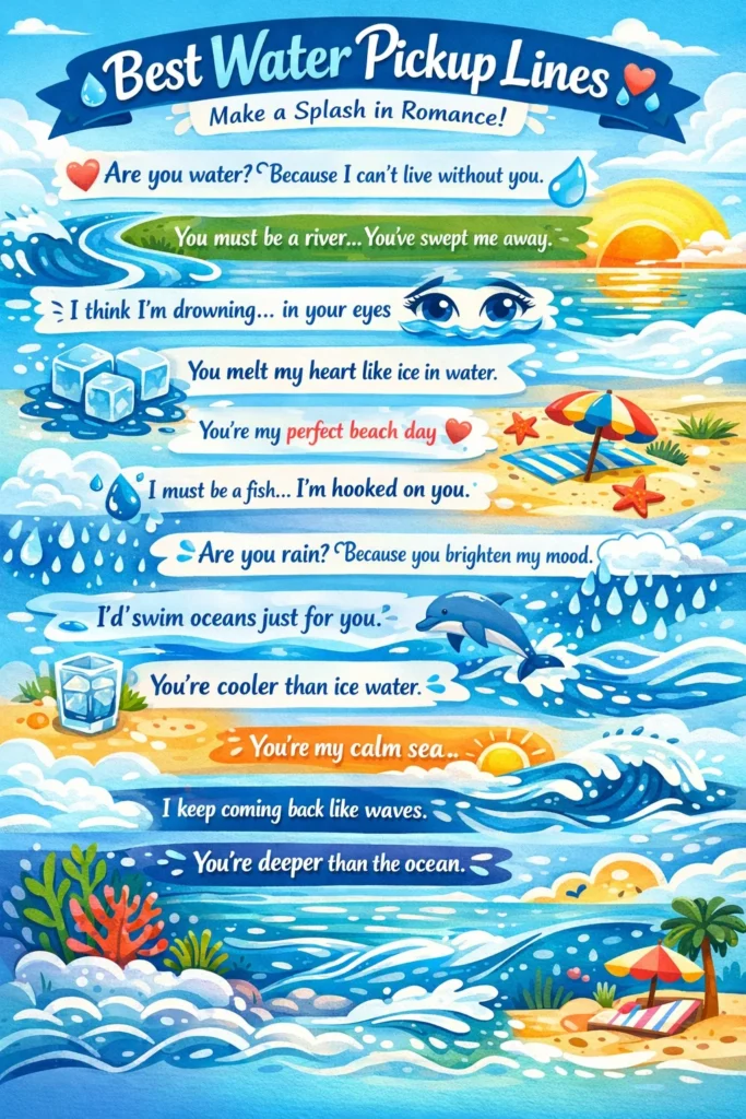 Water Pickup Lines