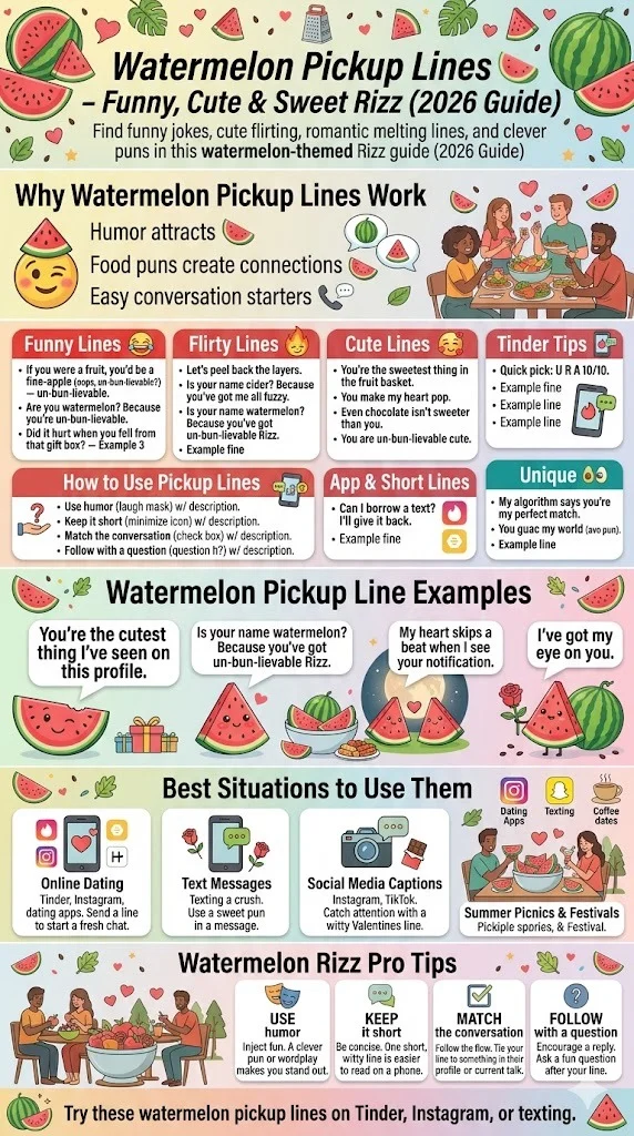Watermelon Pickup Lines
