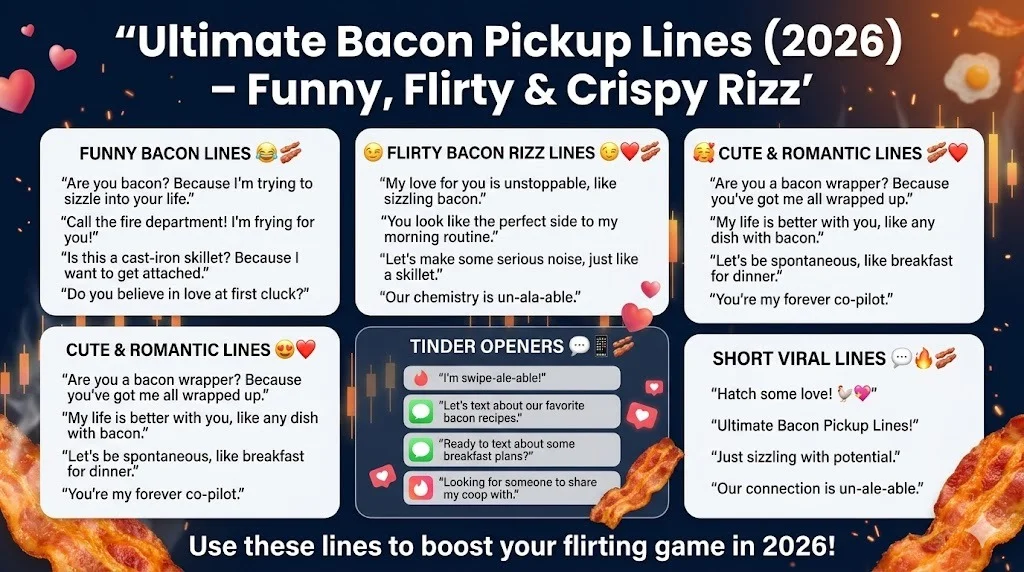 Bacon Pickup Lines