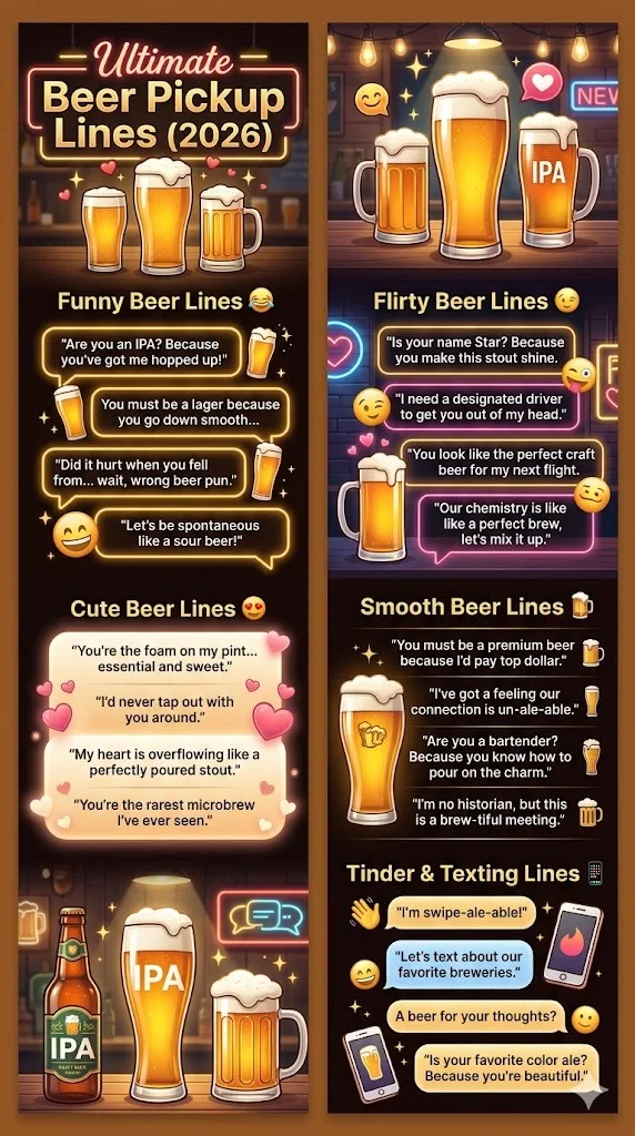 Beer Pickup Lines