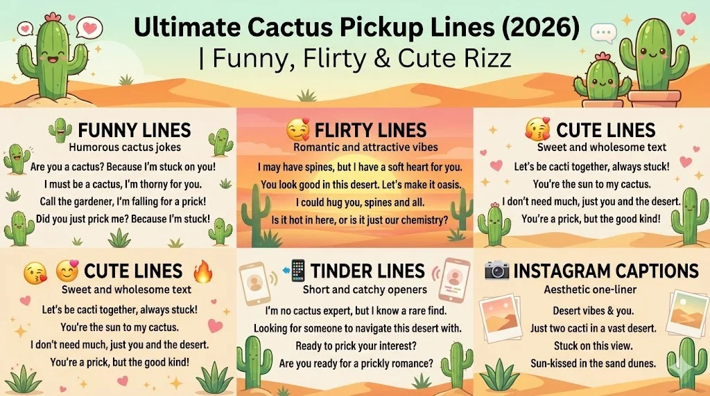 Cactus Pickup Lines