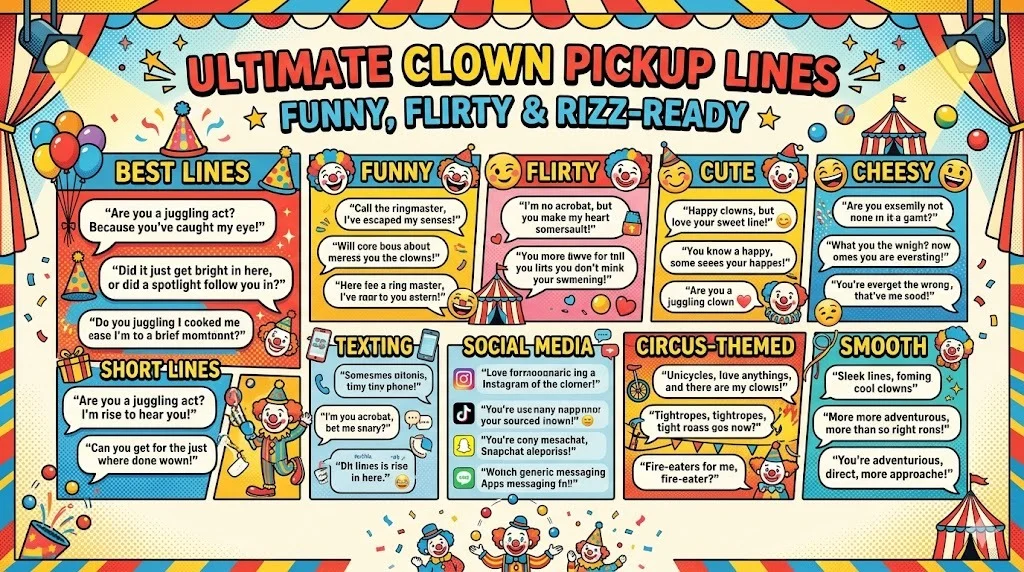 Clown Pickup Lines