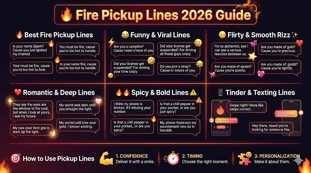 Fire Pickup Lines