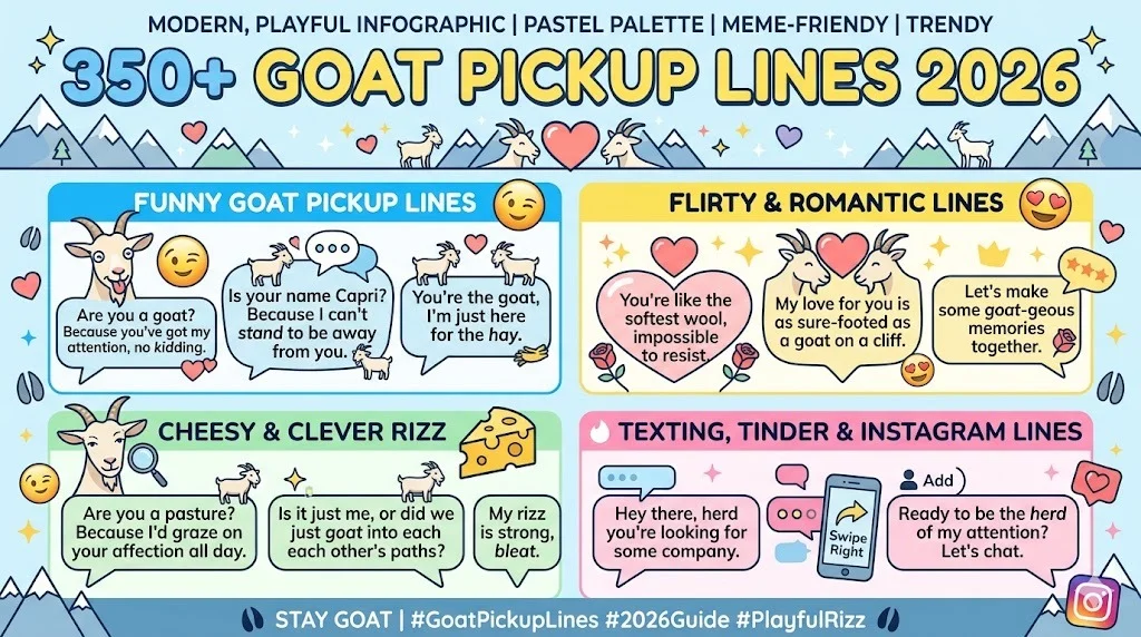 Goat Pickup Lines