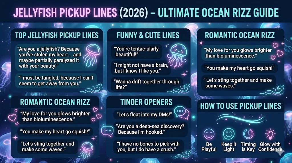 Jellyfish Pickup Lines