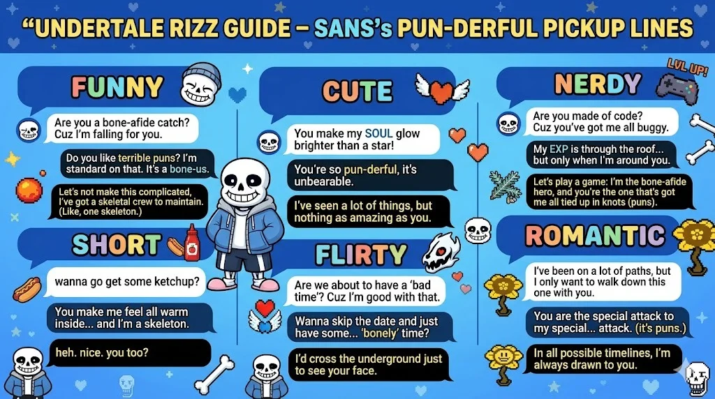 Sans Pickup Lines