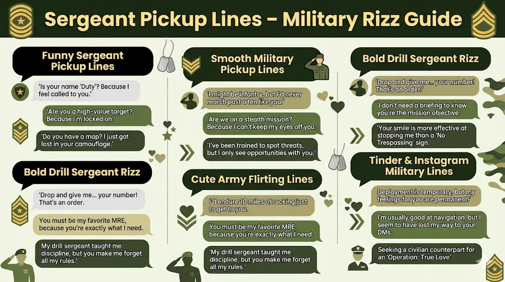 Sergeant Pickup Lines