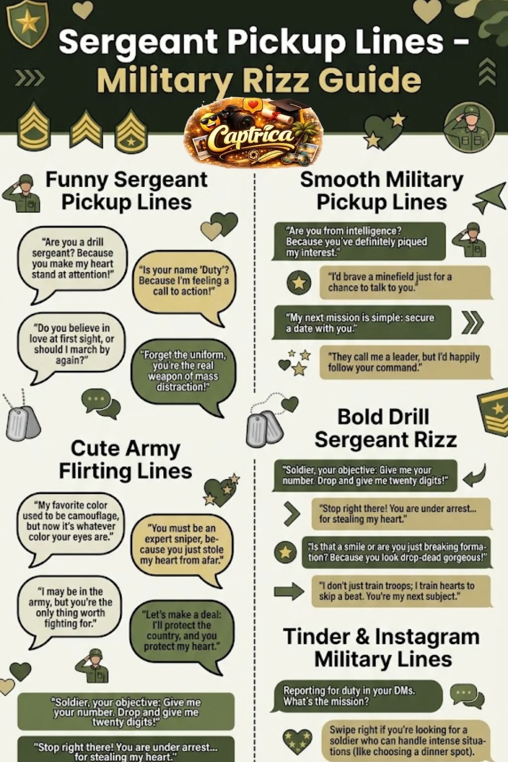 Sergeant Pickup Lines