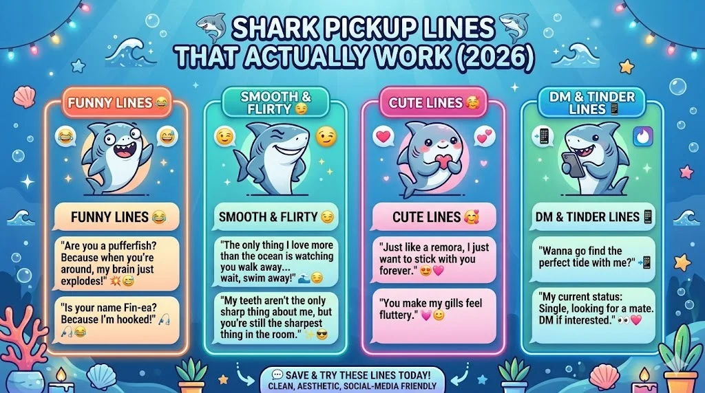 Shark Pickup Lines