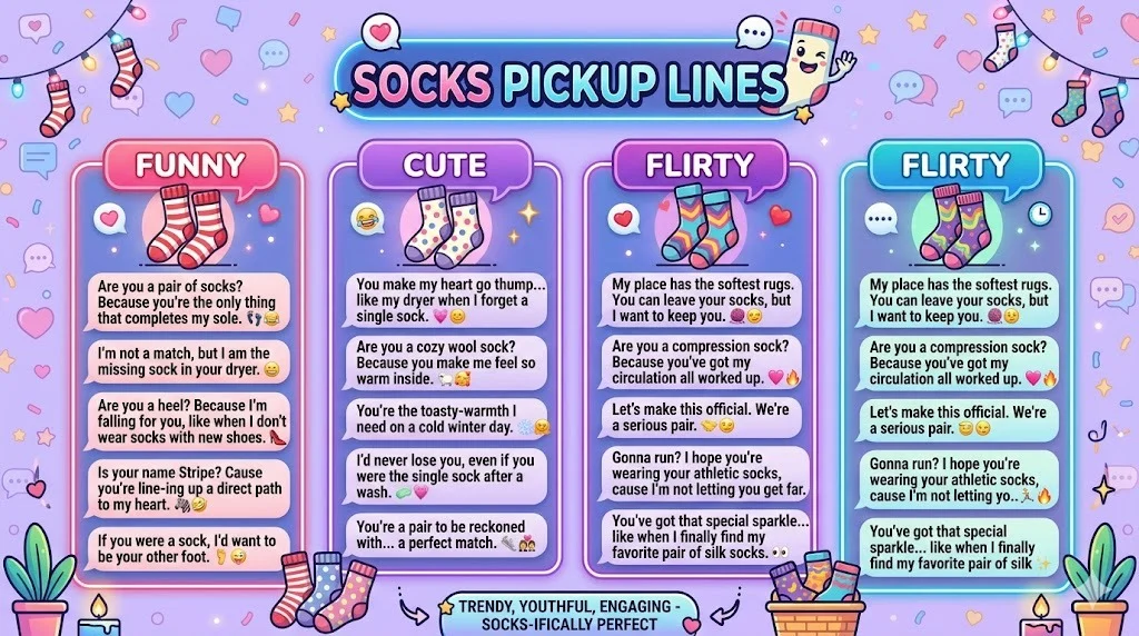 Socks Pickup Lines