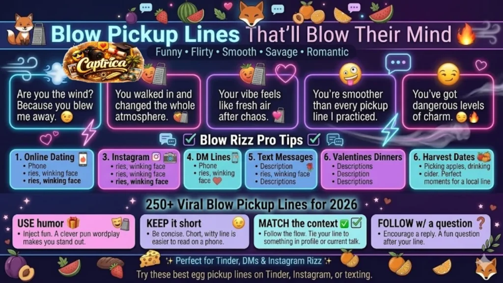 Blow Pickup Lines