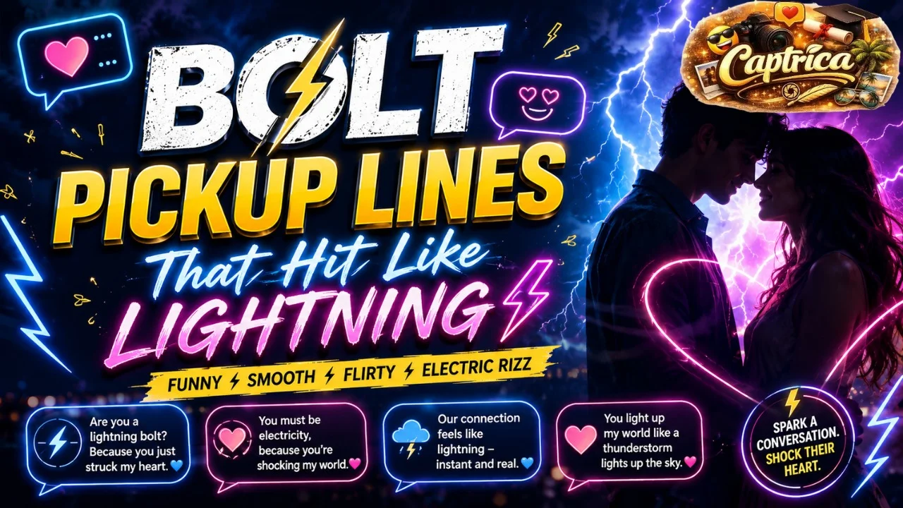 Bolt Pickup Lines