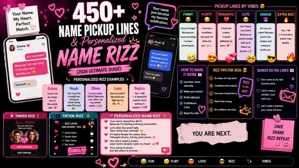 Name Pickup Lines