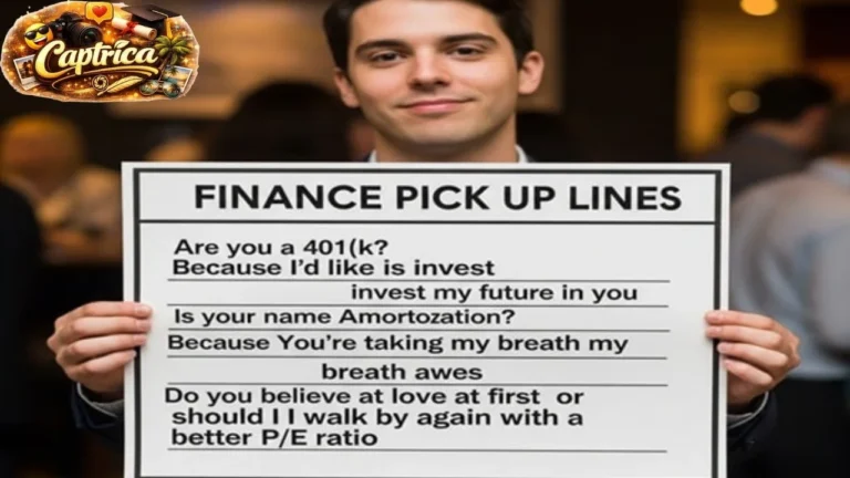 Finance Pickup Lines